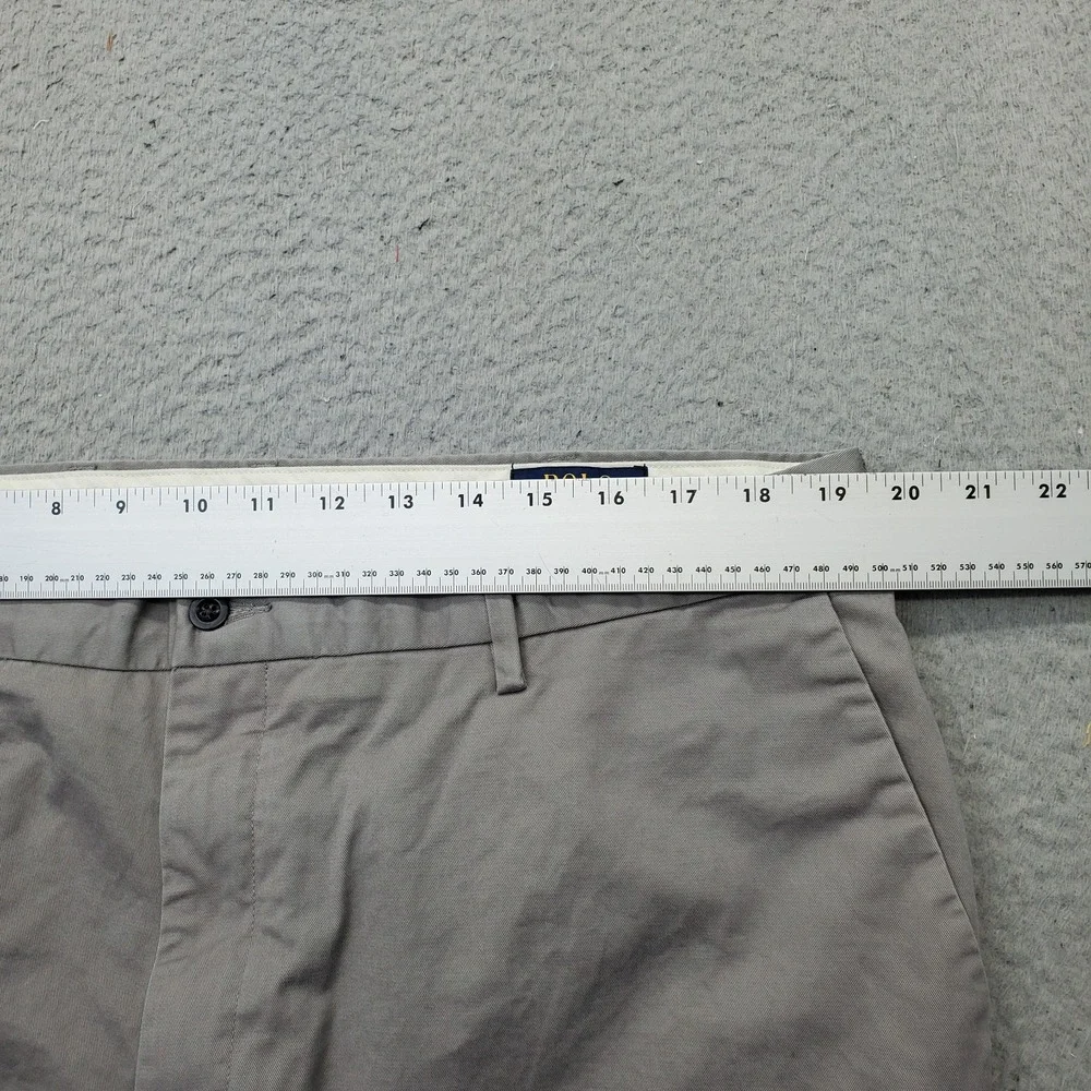 Polo Ralph Lauren Chino Pants Mens 40/30 Gray Stretch Classic Fit Straight Leg